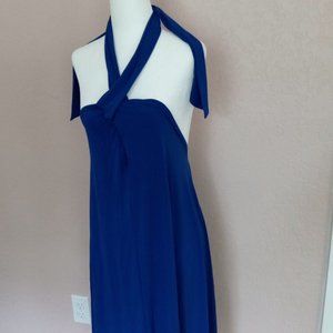 Women's Large Blue Venus Tie strap casual dress